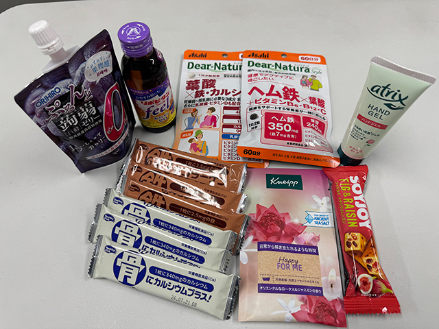 健康経営の取組の一環として女性の健康課題に寄り添う「ウェルネスサポートキット」を用意しました。